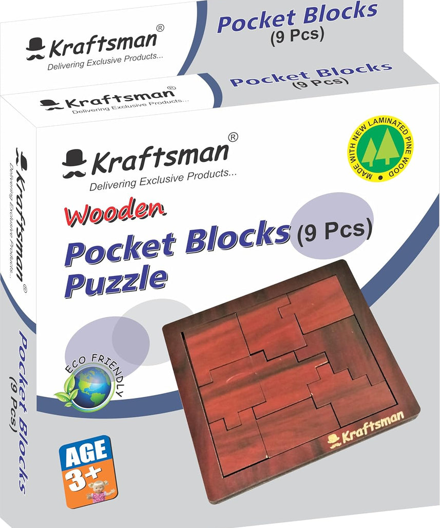 Pocket Puzzle Mini Complex Block Brain Teaser Portable Logic Puzzle for Kids and Adults Ages 4+