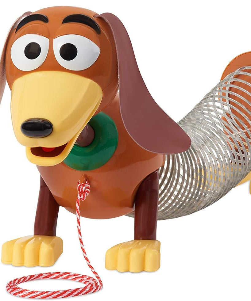 Just Play Disney Pixar Toy Story Slinky Dog Pull Toy, Classic Walking Spring Dog with Stretchable Body and Pull Leash for Toddlers, Ages 18+ Months