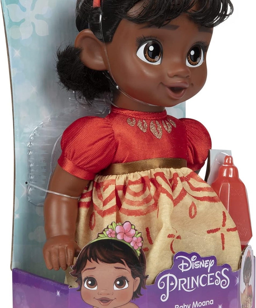 Disney Princess Moana Baby Doll with Baby Bottle & Hair Pin