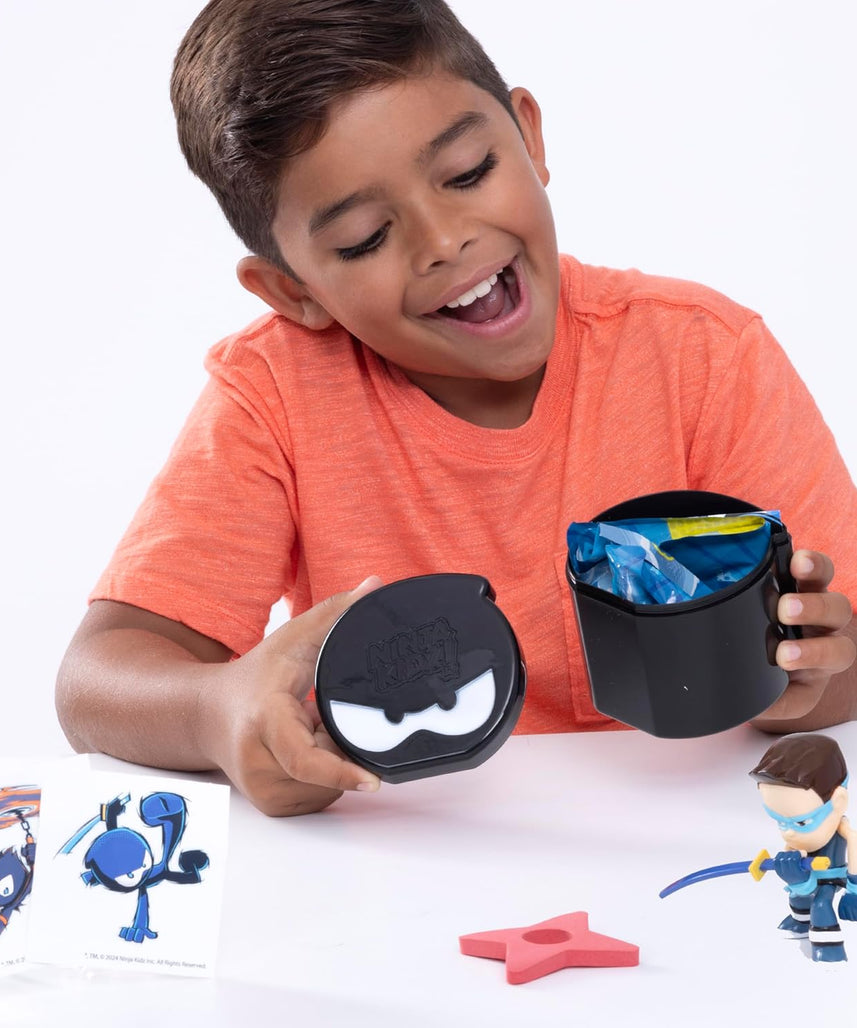Ninja Kidz Mini Mystery Set – Officially Licensed Action Figures, Comics & Stickers, Ages 3+