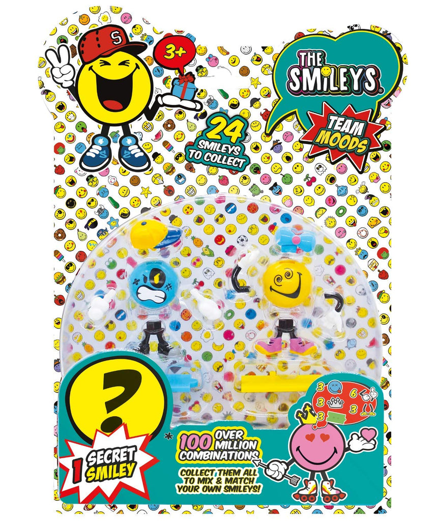 Splash Toys Smileys Characters Series 1 Figurines 3-Piece Pack, Collectible Themed Surprise Figures for Kids, 3Y+ Years