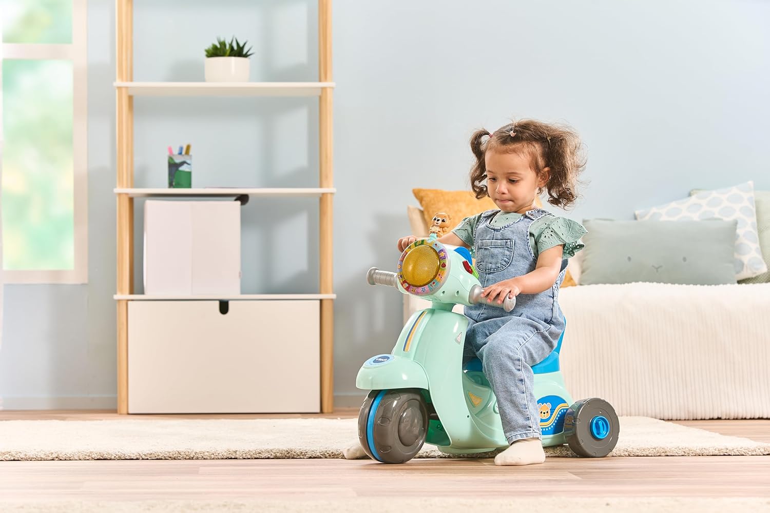 VTech Baby 2-in-1 Ride & Balance Scooter – Trike to Balance Bike, Interactive Play & Learning