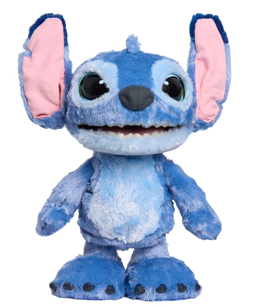 Just Play Disney Ultimate Stitch Interactive Plush Toy Live Action Lilo and Stitch Animated Talking Moving Plush for Kids Ages 3 Plus
