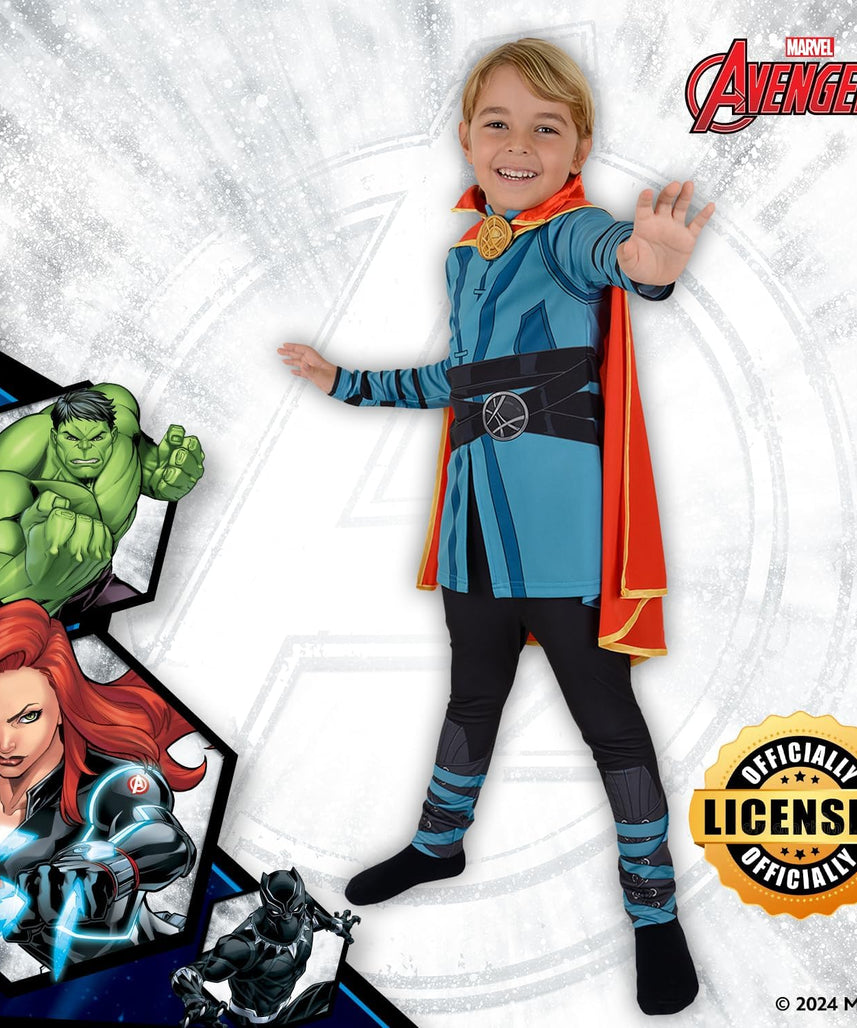 Party Centre Marvel Doctor Strange Classic Costume, Superhero Cosplay Costume for Kids, Small