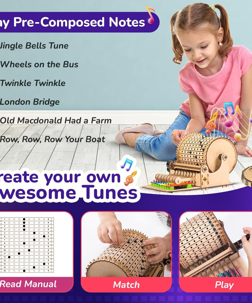 Smartivity DIY Music Machine Toy for Kids 8-9-10-11-12-13-14 Years Old I Create Your own Music with 7 Preset Songs - Jingle Bells, Happy Birthday & More I Christmas, Birthday Gift for Girls & Boys