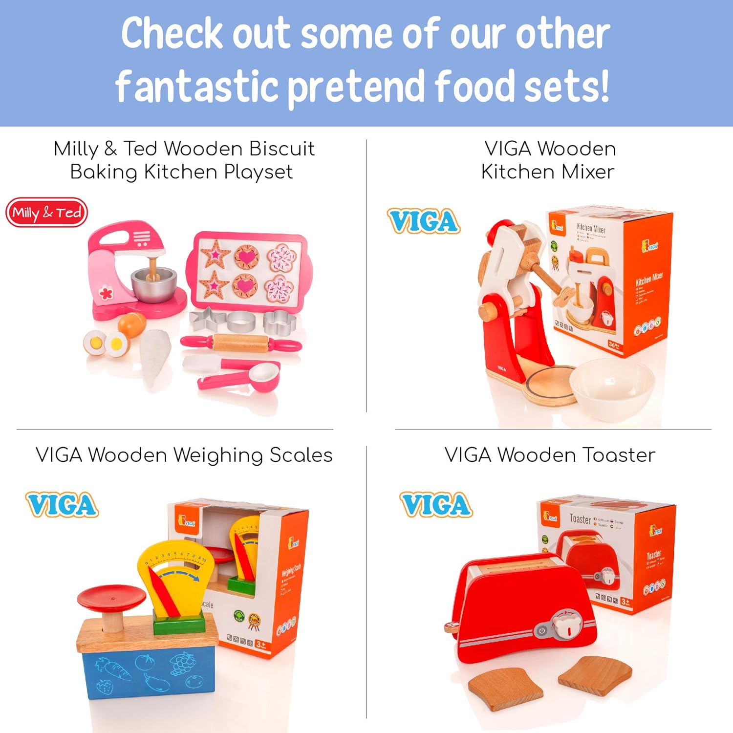 VIGA Pretend Play Wooden Coffee Maker for Toddlers, Role Play Educational Toy, Ages 3+