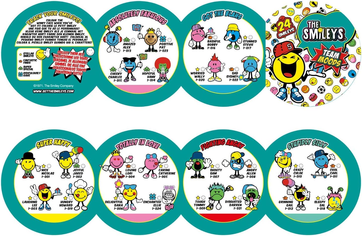 Splash Toys Smileys Characters Series 1 Figurines 3-Piece Pack, Collectible Themed Surprise Figures for Kids, 3Y+ Years