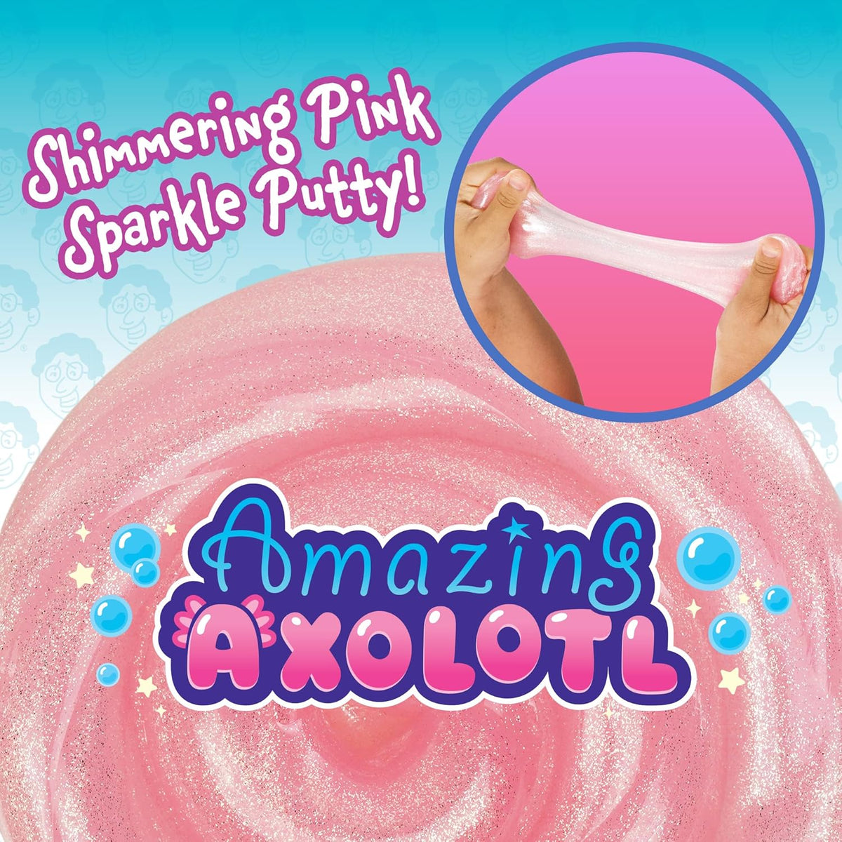 Crazy Aaron’s Amazing Axolotl Thinking Putty, Shimmering Pink Sensory Fidget Putty in 4” Tin, Non-Toxic Stretchy Creative Play Putty for Kids & Adults Ages 3+