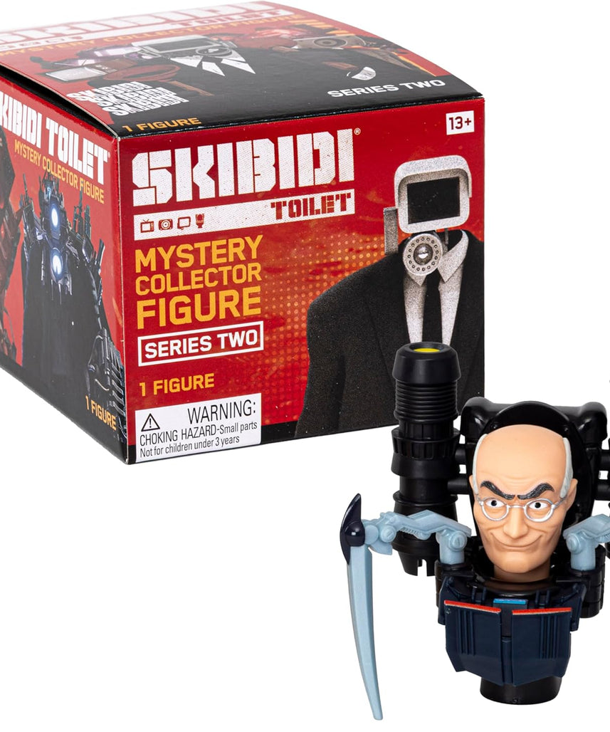 Skibidi Toilet Mystery Figure Series 2 Blind Box, Official Collectible Action Figure, Assorted Characters, Surprise Unboxing Toy for Kids 13+