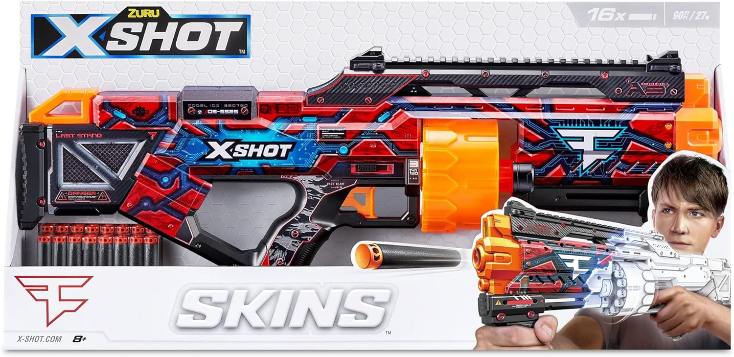 XSHOT Skins Last Stand_Faze Clan,Blaster,Design Toy Gun For Kids Teen Adult Boy & Girl, Aiming & Target Outdoor Games, Gift For kids Ages 8+