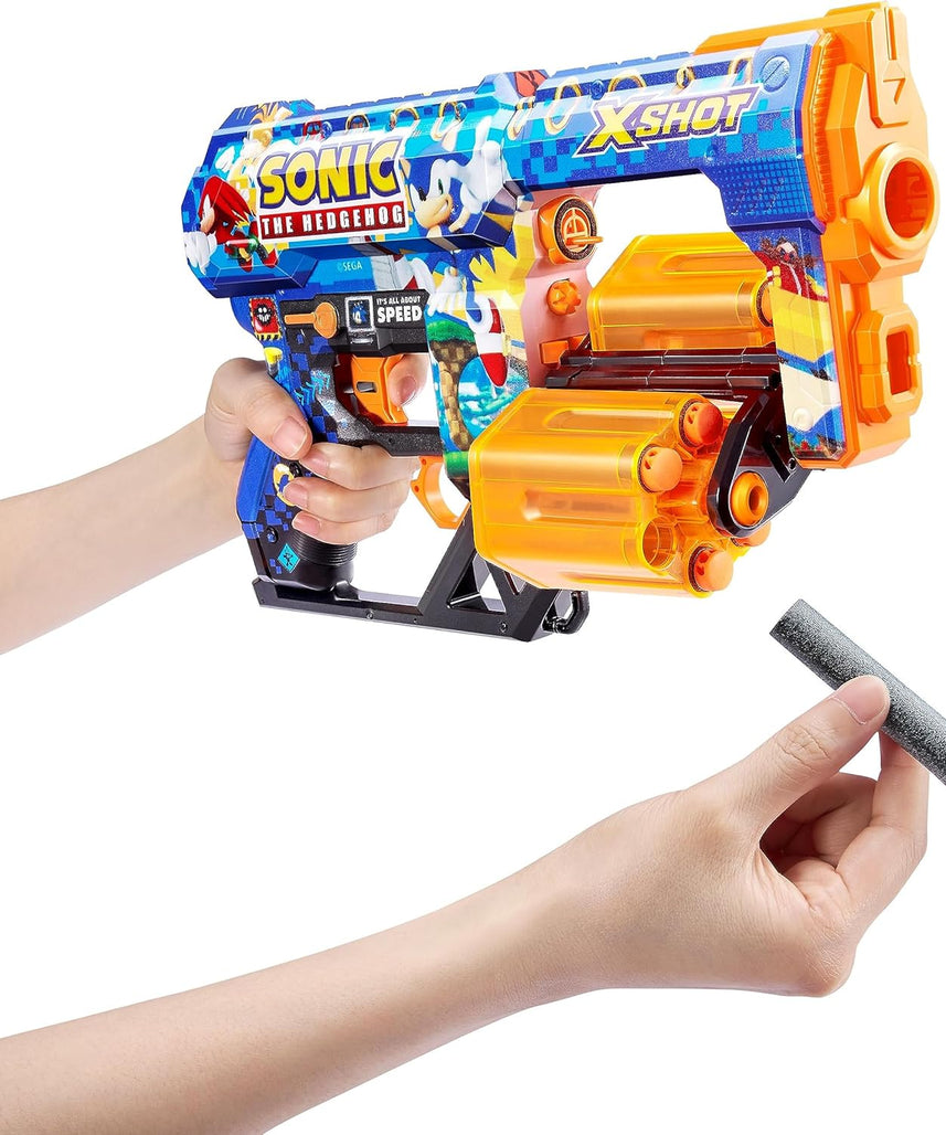 XShot Skins Dread Sonic Bulk Mega Sonic, Easy Reload, Air Pocket Dart Technology, Toy Foam Dart Blaster for Kids, Teens, Adults,Boys & Girls, Outdoor Action Gun Games,Gift for Kids Ages 8+