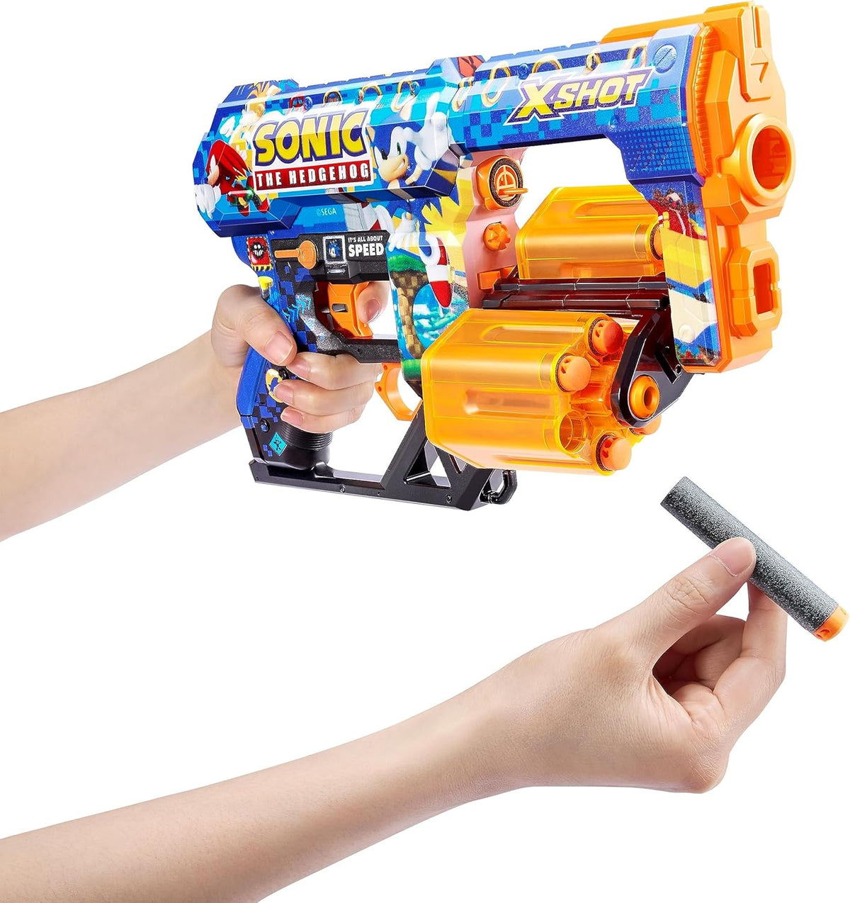 XShot Skins Dread Sonic Bulk Mega Sonic, Easy Reload, Air Pocket Dart Technology, Toy Foam Dart Blaster for Kids, Teens, Adults,Boys & Girls, Outdoor Action Gun Games,Gift for Kids Ages 8+