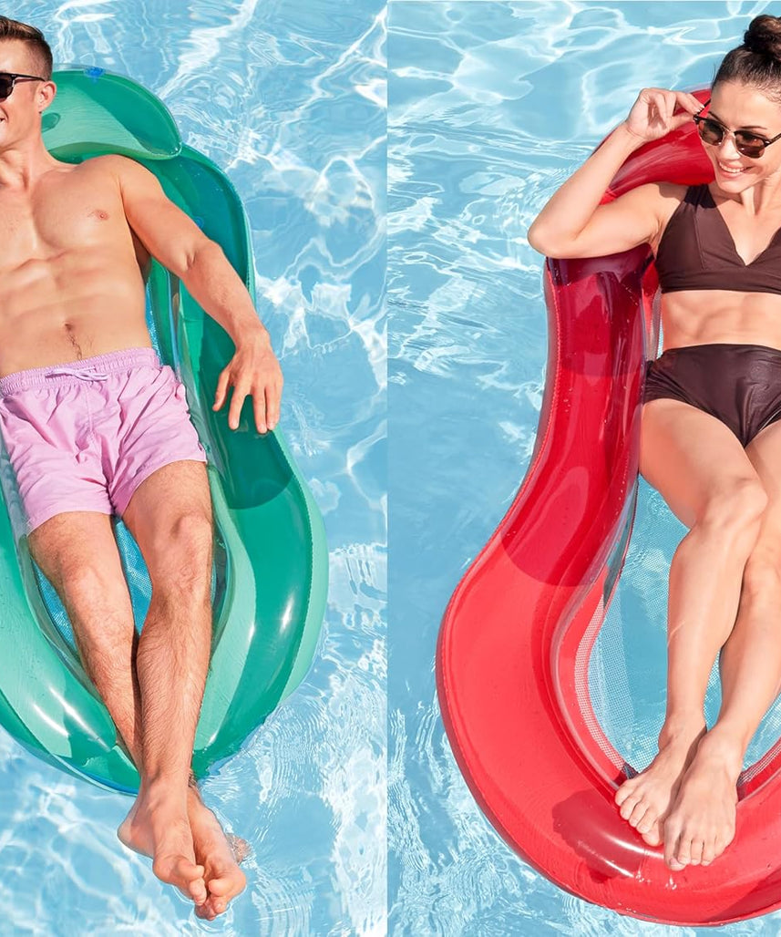 Bestway Inflatable Aqua Lounge, Floating Swimming Pool Float for Adults, Assorted Colours