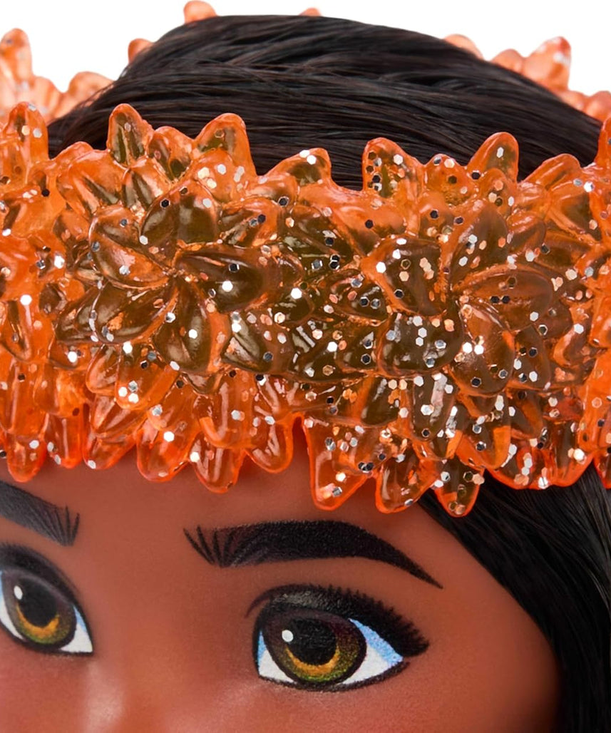 Mattel Disney Princess Moana Doll, Posable Fashion Doll with Removable Skirt, Headband, Necklace and Long Hair, Ages 3+