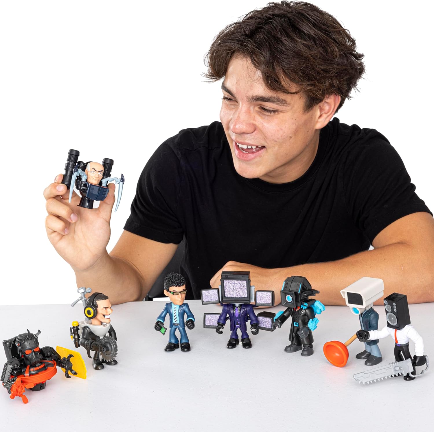 Skibidi Toilet Mystery Figure Series 2 Blind Box, Official Collectible Action Figure, Assorted Characters, Surprise Unboxing Toy for Kids 13+
