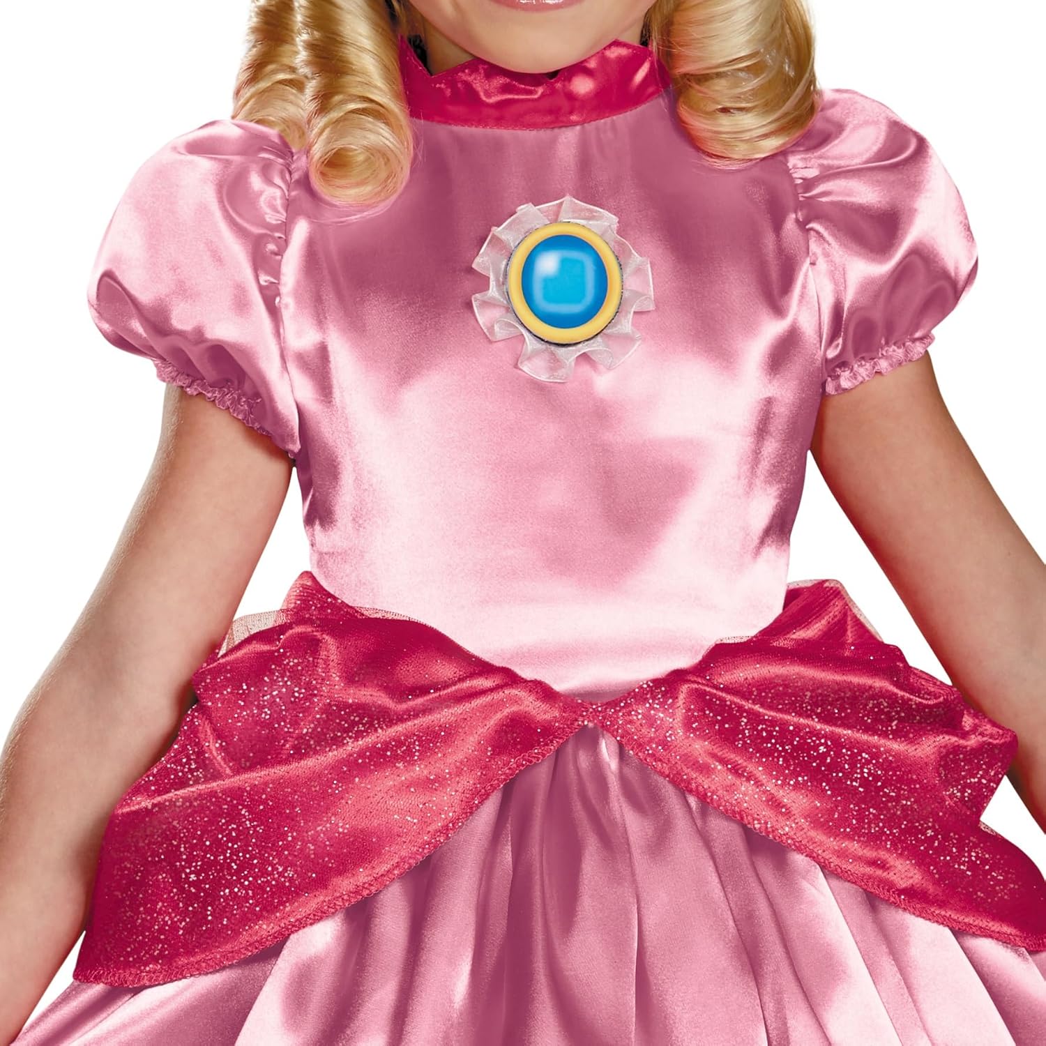 Disguise Nintendo Super Mario Brothers Princess Peach Girls Toddler Costume, Small/2T, Deep Pink