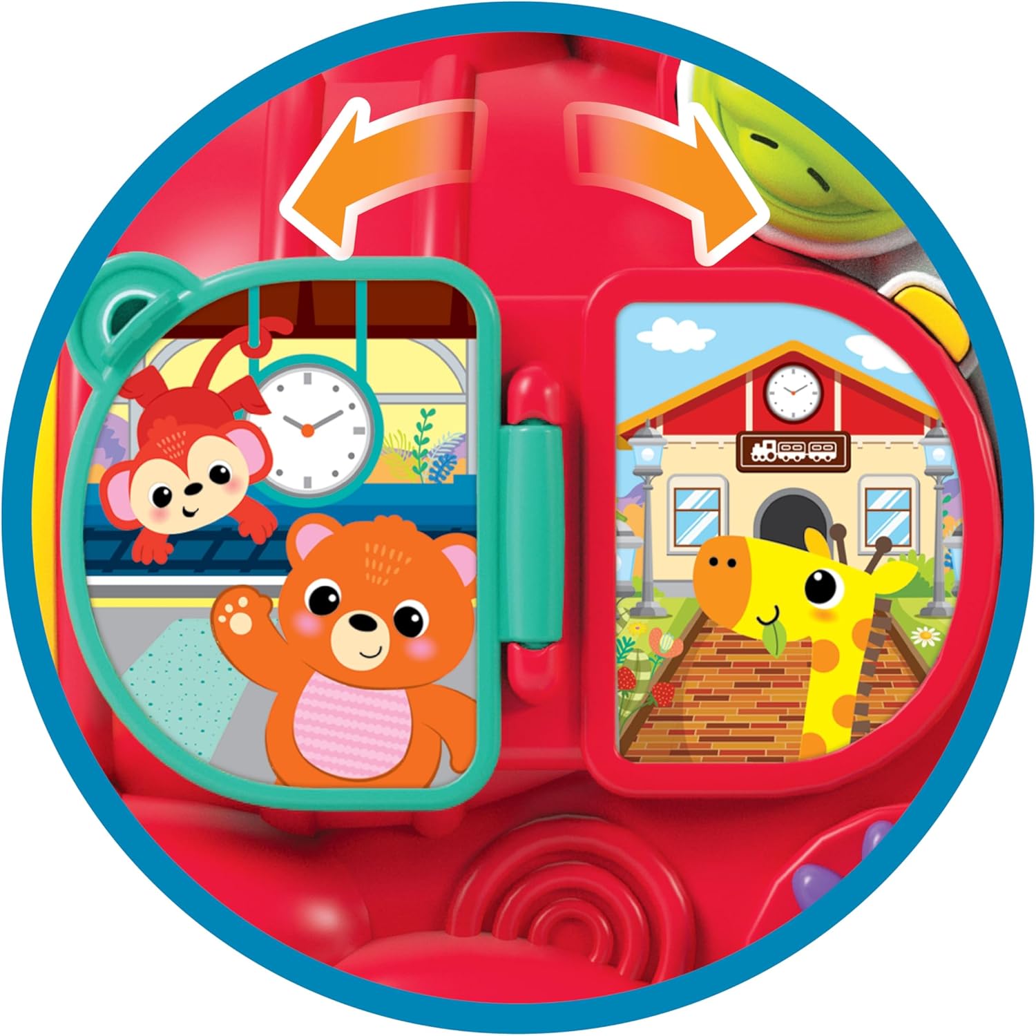 Winfun Adventure Walker Ride-On Train | 4-Stage Baby Walker, Ride-On & Pull Cart | Bilingual Learning Train with Lights, Sounds & Melodies for Toddlers 12M+