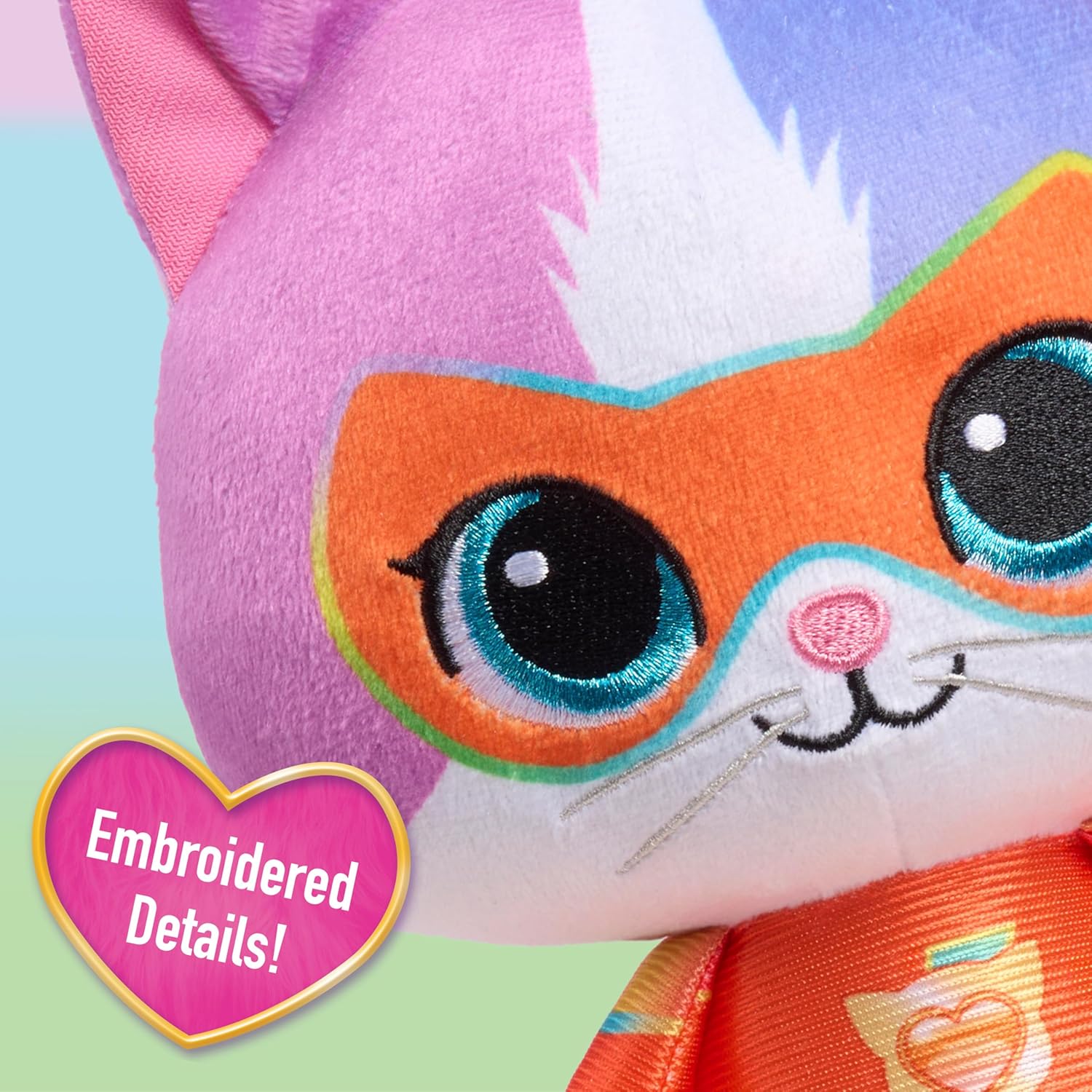 Just Play Disney Junior SuperKitties Buddy Plush Toy, Su-Purr Charged Kitten Stuffed Animal, Soft Plush, Kids 2+