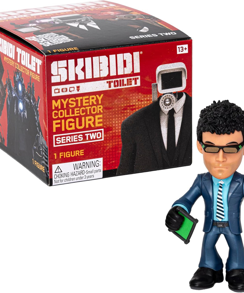 Skibidi Toilet Mystery Figure Series 2 Blind Box, Official Collectible Action Figure, Assorted Characters, Surprise Unboxing Toy for Kids 13+