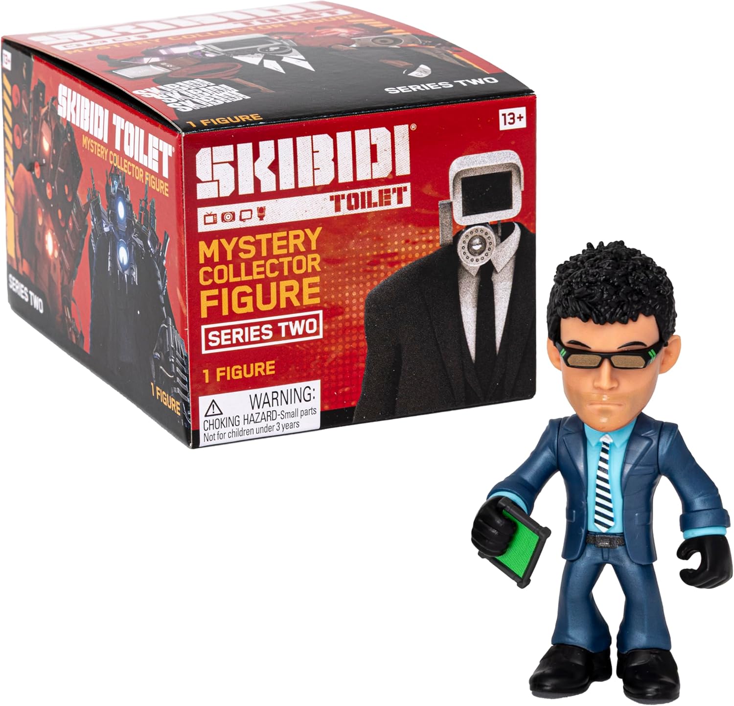 Skibidi Toilet Mystery Figure Series 2 Blind Box, Official Collectible Action Figure, Assorted Characters, Surprise Unboxing Toy for Kids 13+