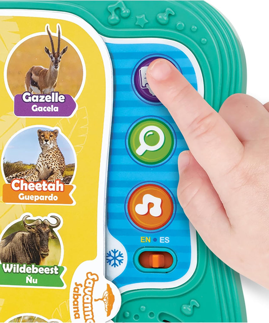Winfun 101 Animals Bilingual Learning Book for Toddlers Age 18 to 36 Months with Interactive Animal Sounds Names and Short Stories in English and Polish