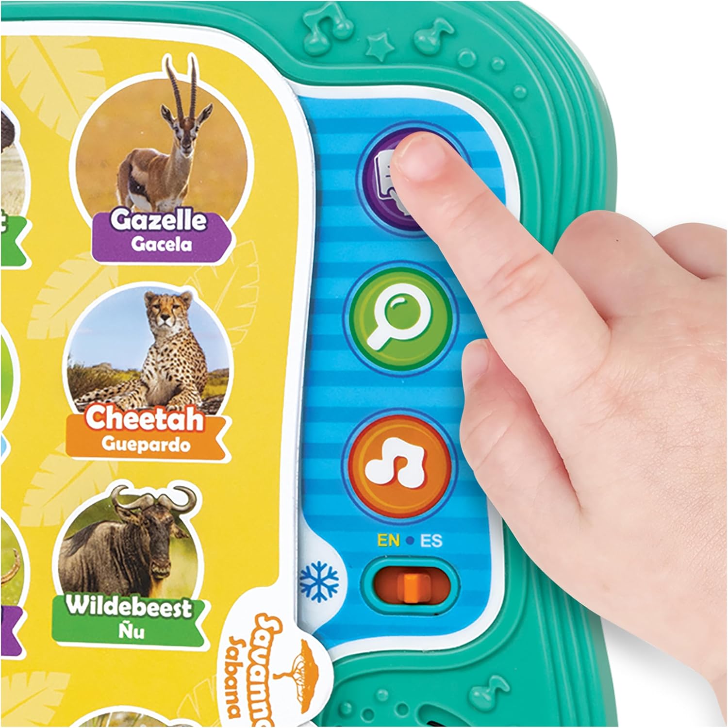 Winfun 101 Animals Bilingual Learning Book for Toddlers Age 18 to 36 Months with Interactive Animal Sounds Names and Short Stories in English and Polish