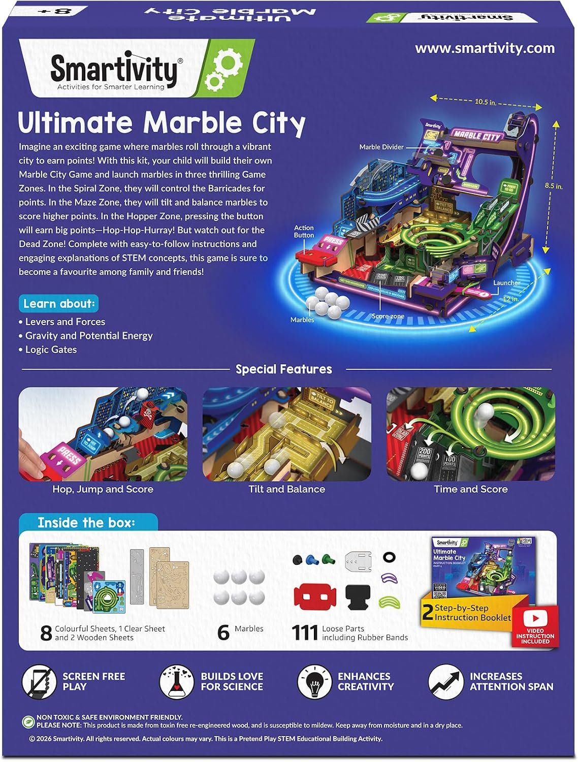 Smartivity Ultimate Marble City for Kids 8-14 Years