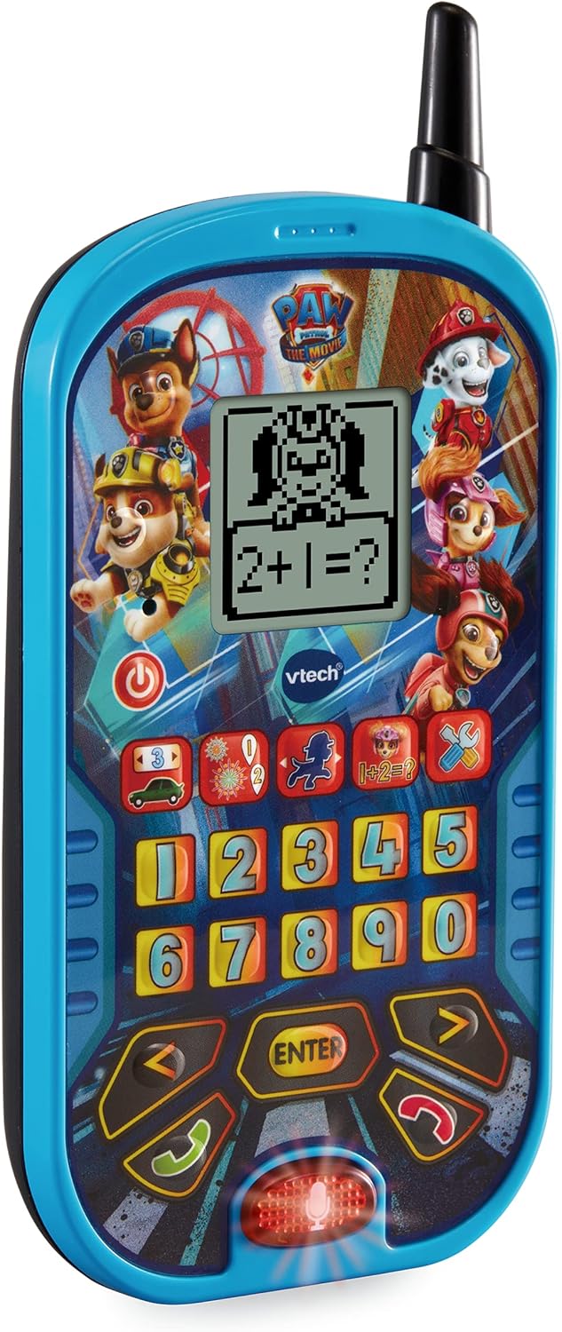 VTech PAW Patrol The Movie Learning Phone, Interactive Educational Toy, Blue, Kids 3–6 Years
