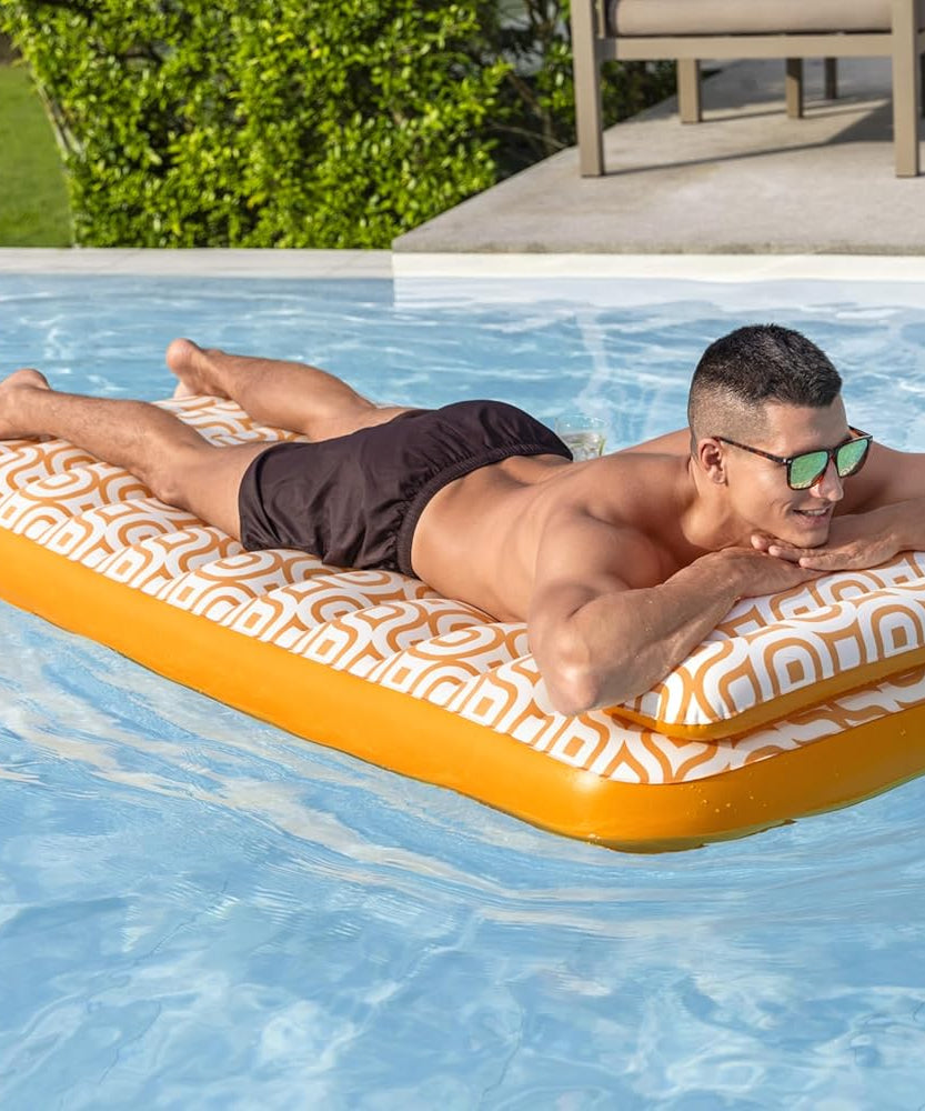 Bestway Airmat Deluxe Floating Mat 183x84cm, Outdoor & Indoor Relaxation & Play, Luxury Lounges & Floats