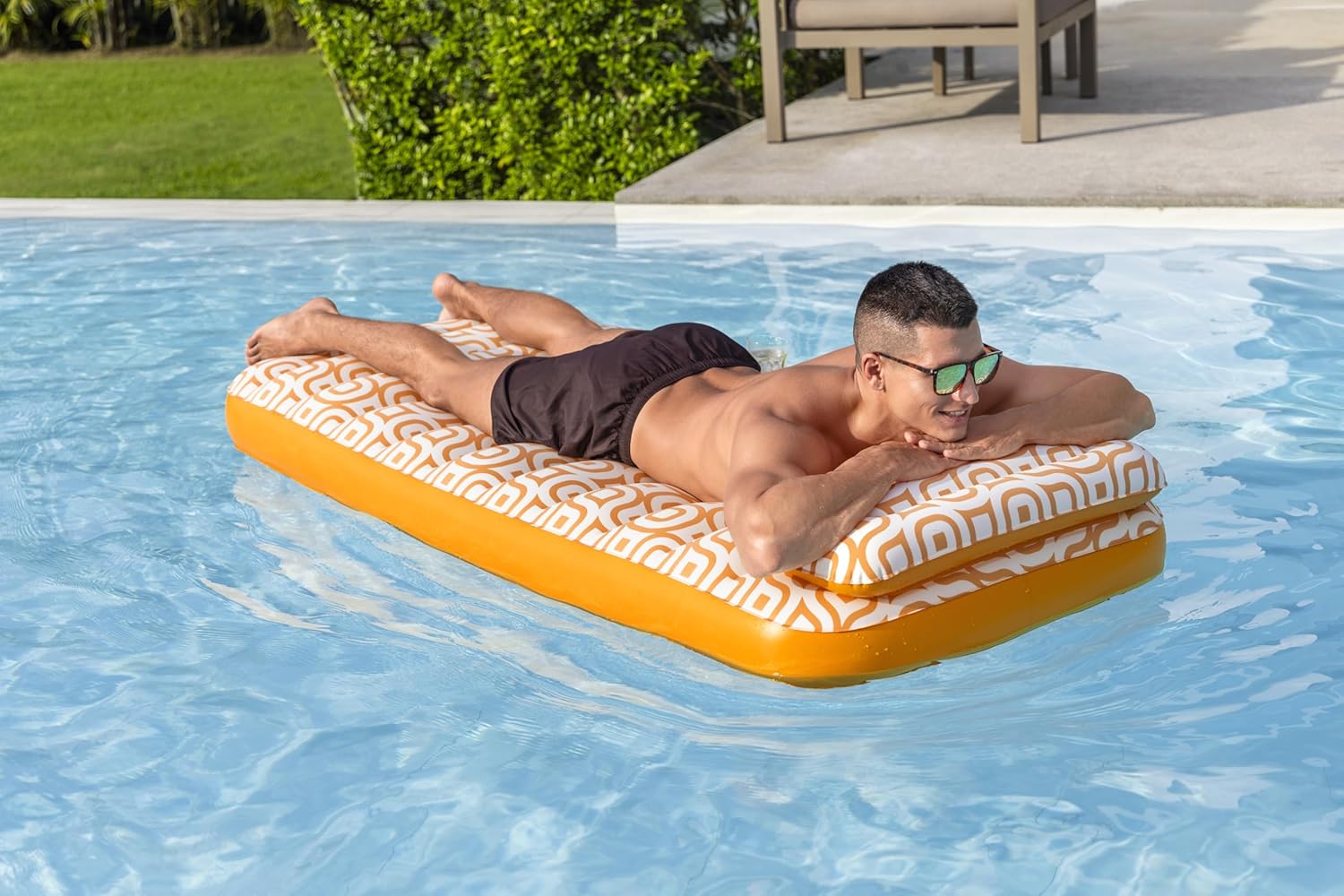 Bestway Airmat Deluxe Floating Mat 183x84cm, Outdoor & Indoor Relaxation & Play, Luxury Lounges & Floats