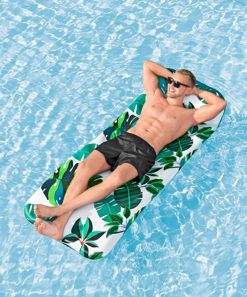 Bestway Airmat Blissful Drifter Fabric Floating Mat 183x73cm, Outdoor & Indoor Relaxation & Play, Luxury Lounges & Floats