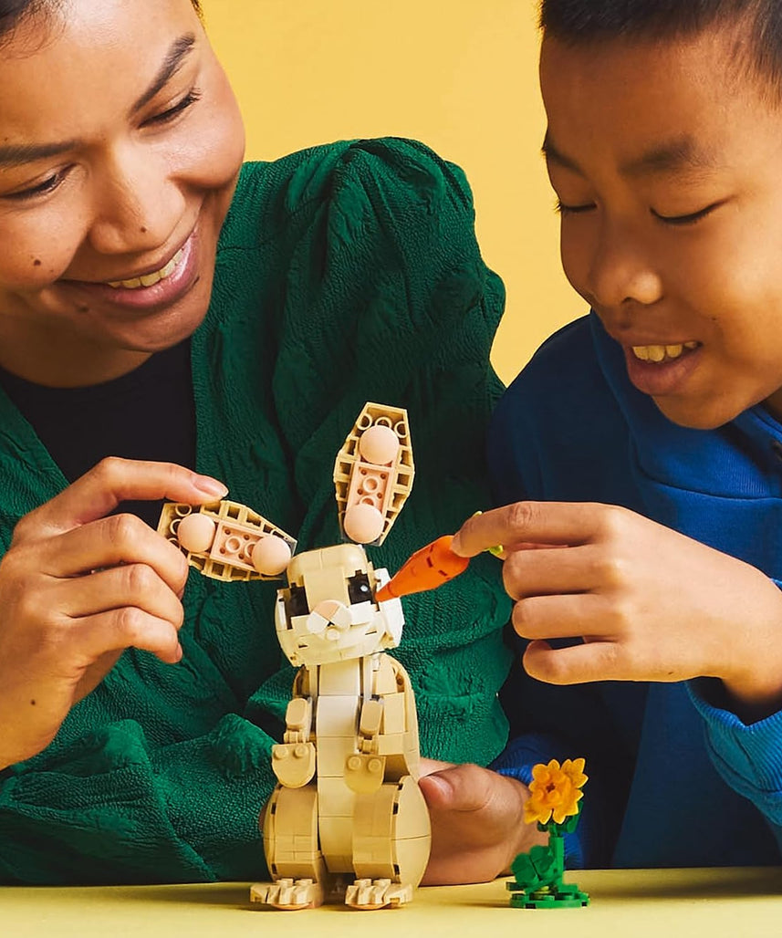 LEGO Creator 3in1 Cute Bunny Toy - Animal Figure Transforms into a Llama or Seal Toy - Creative Ramadan Gift Ideas for 8+ Year Old Girls & Boys - 31162