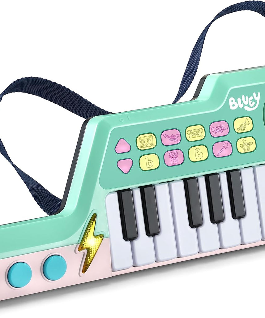 VTech Bluey Keytar, Interactive Musical Toy with 5 Instrument Sounds & 10 Melodies, Kids 3+ Years (English Version)
