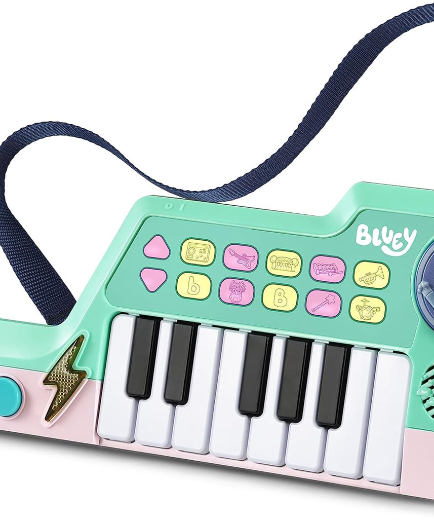 VTech Bluey Keytar, Interactive Musical Toy with 5 Instrument Sounds & 10 Melodies, Kids 3+ Years (English Version)