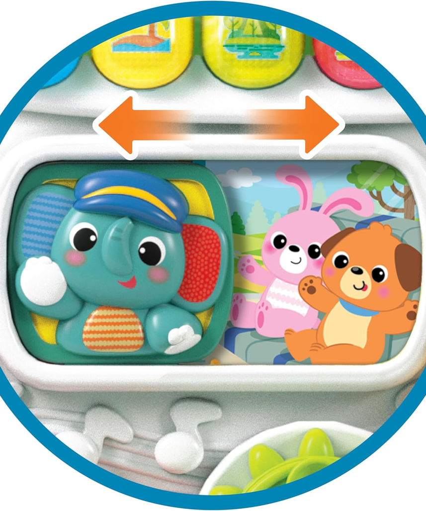 Winfun Adventure Walker Ride-On Train | 4-Stage Baby Walker, Ride-On & Pull Cart | Bilingual Learning Train with Lights, Sounds & Melodies for Toddlers 12M+