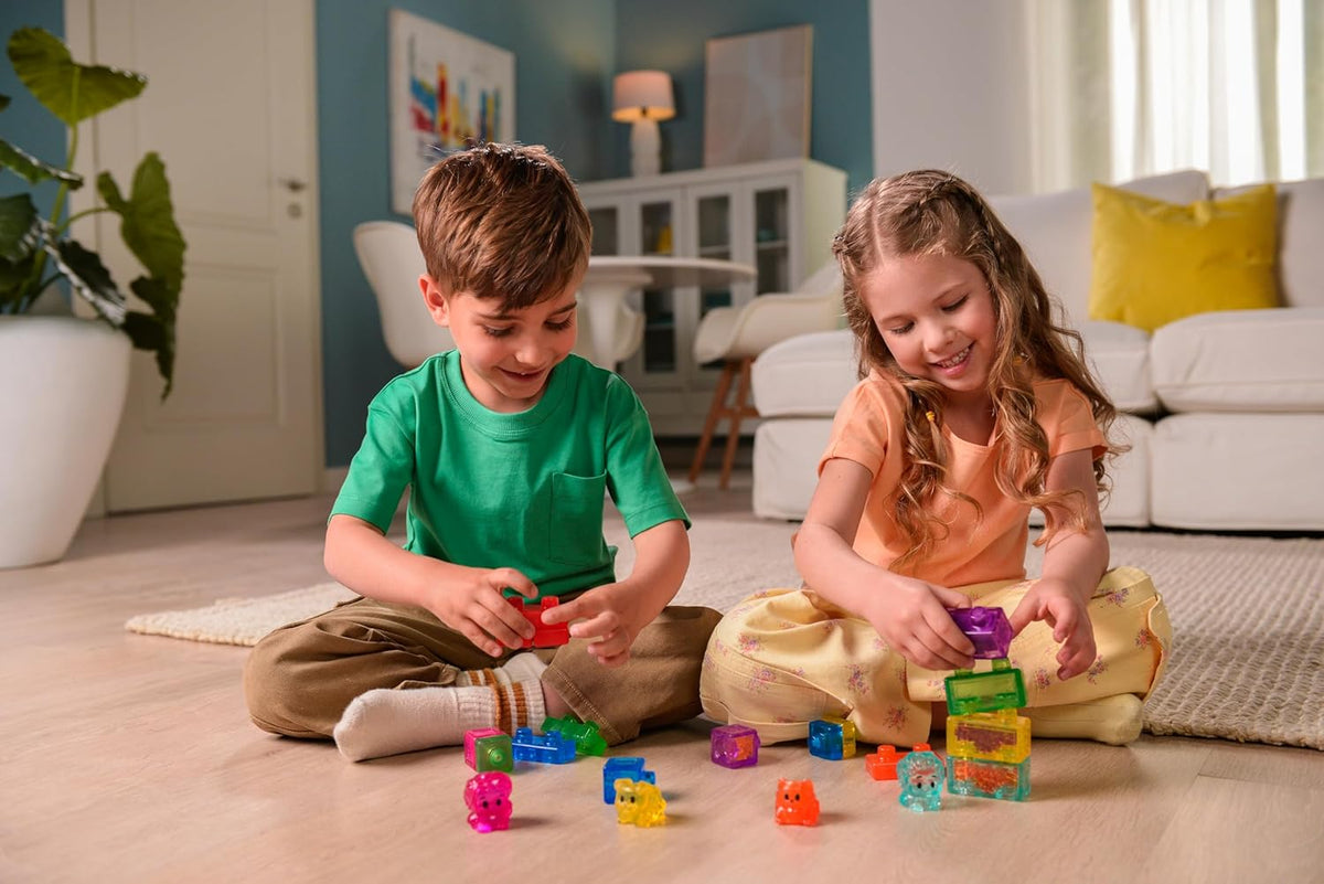 Goliath Jelly Blox My Pets and Me, 20 Piece Soft Squishy Building Blocks for Toddlers, Sensory Stackable Ouch Free Blocks for Boys and Girls Age 2+