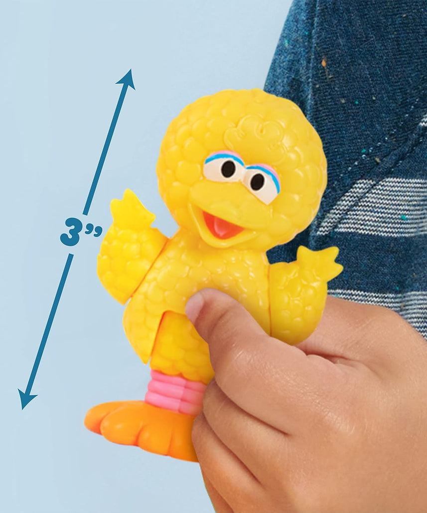 Just Play Sesame Street Neighborhood Friends, 6-Piece Poseable Figurines, Officially Licensed Toys for Kids, Ages 2+
