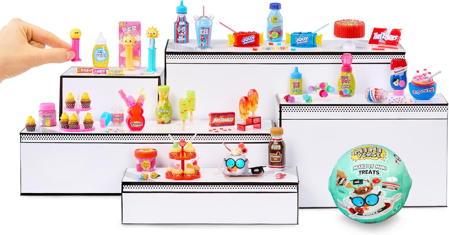 MGA’s Miniverse Make It Mini Treats Collectible Resin Craft Kit, Mystery Blind Capsule Confectionery Minis, DIY Display Toys for Collectors & Kids Ages 8+