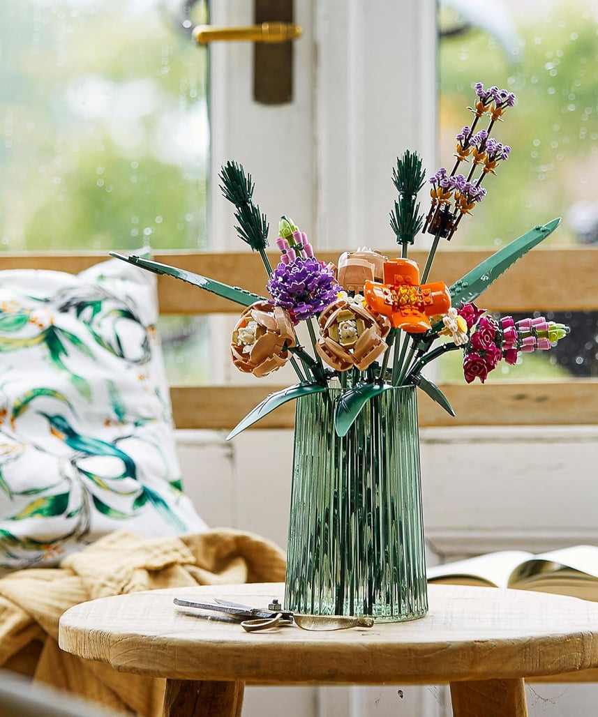 LEGO Botanicals Flower Bouquet - Artificial Flowers Set for Adults incl. Roses, Snapdragons, Poppies, Asters & Daisies - Ramadan Gift Idea for Women and Men - Botanical Collection - 10280