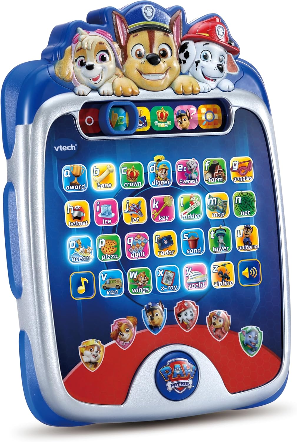 VTech PAW Patrol Luminous Mission Pup Pad, Interactive Learning Tablet Toy, Letters & Phonics, Kids 3–6+ Years