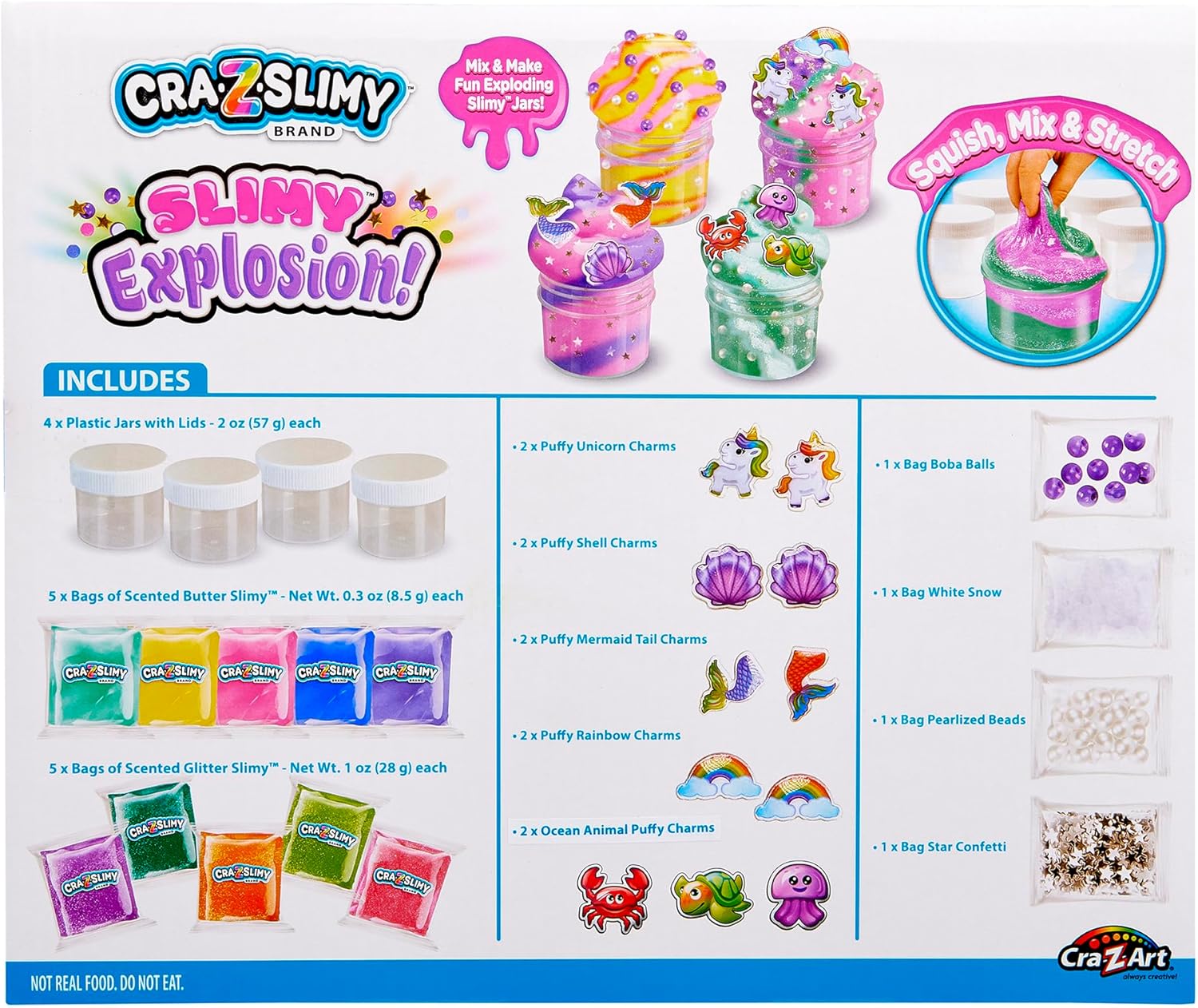 CRA-Z-Slimy DIY Slime Kit for Girls, Sparkle Fantasy Unicorn & Mermaid Theme, Ages 6+ Years