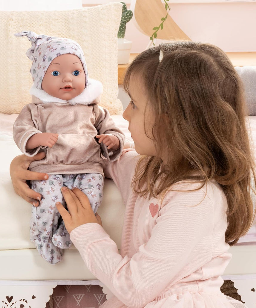 Bayer Design 93827AG Reborn Baby Doll Lifelike Realistic Dummy Bottle 38cm