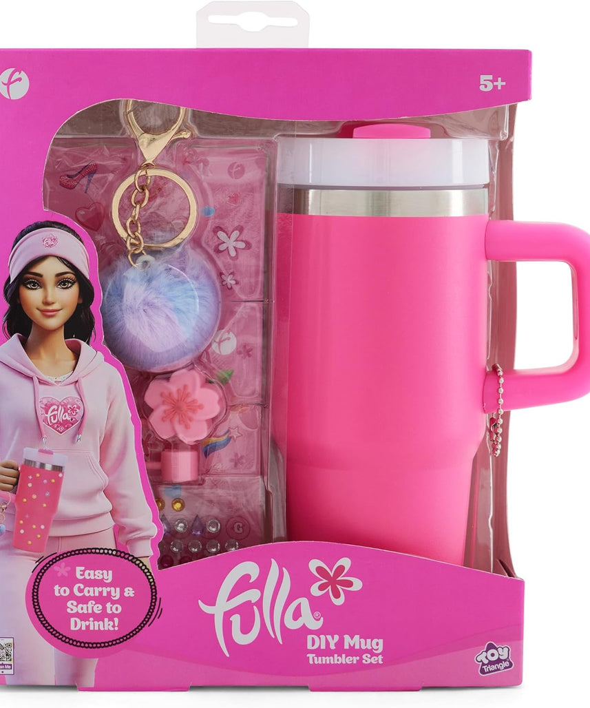 Fulla DIY Mug Tumbler Set, Creative Art Mug Toy Set for Girls, Age 5+