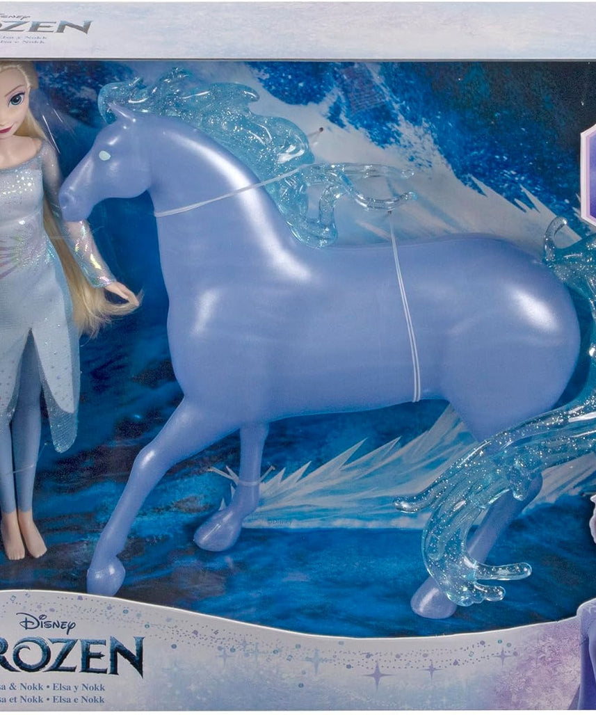 Disney Frozen Toys, Elsa Fashion Doll with Horse-Shaped Water Nokk Figure Inspired 2, HLW58