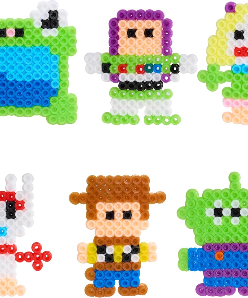 Disney Pixar Toy Story 5 Pixel Art DIY Craft Kit for Kids, 800 Fuse Beads Activity Set with Character Bag Clips, Creative Arts and Crafts Toy Ages 6+
