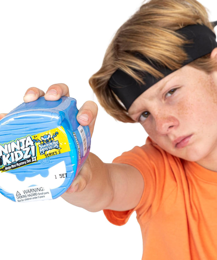 Ninja Kidz Mini Mystery Set, Official Licensed Surprise Toy Pack with Mystery Figure, Trading Card, Stickers & Foam Ninja Star