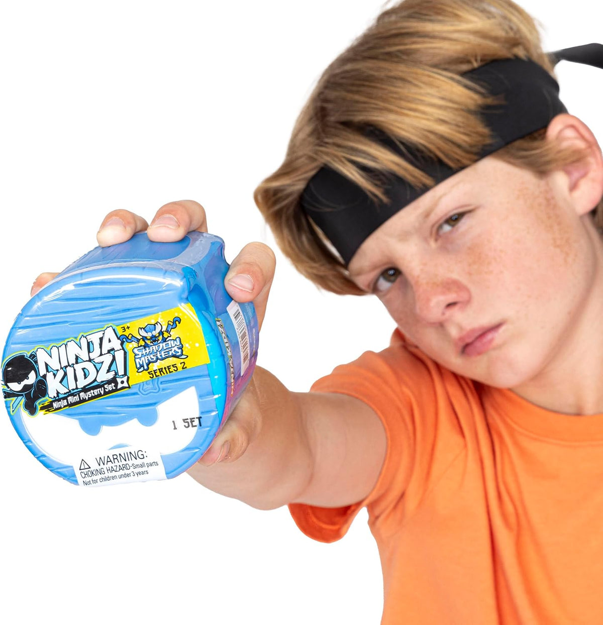 Ninja Kidz Mini Mystery Set, Official Licensed Surprise Toy Pack with Mystery Figure, Trading Card, Stickers & Foam Ninja Star