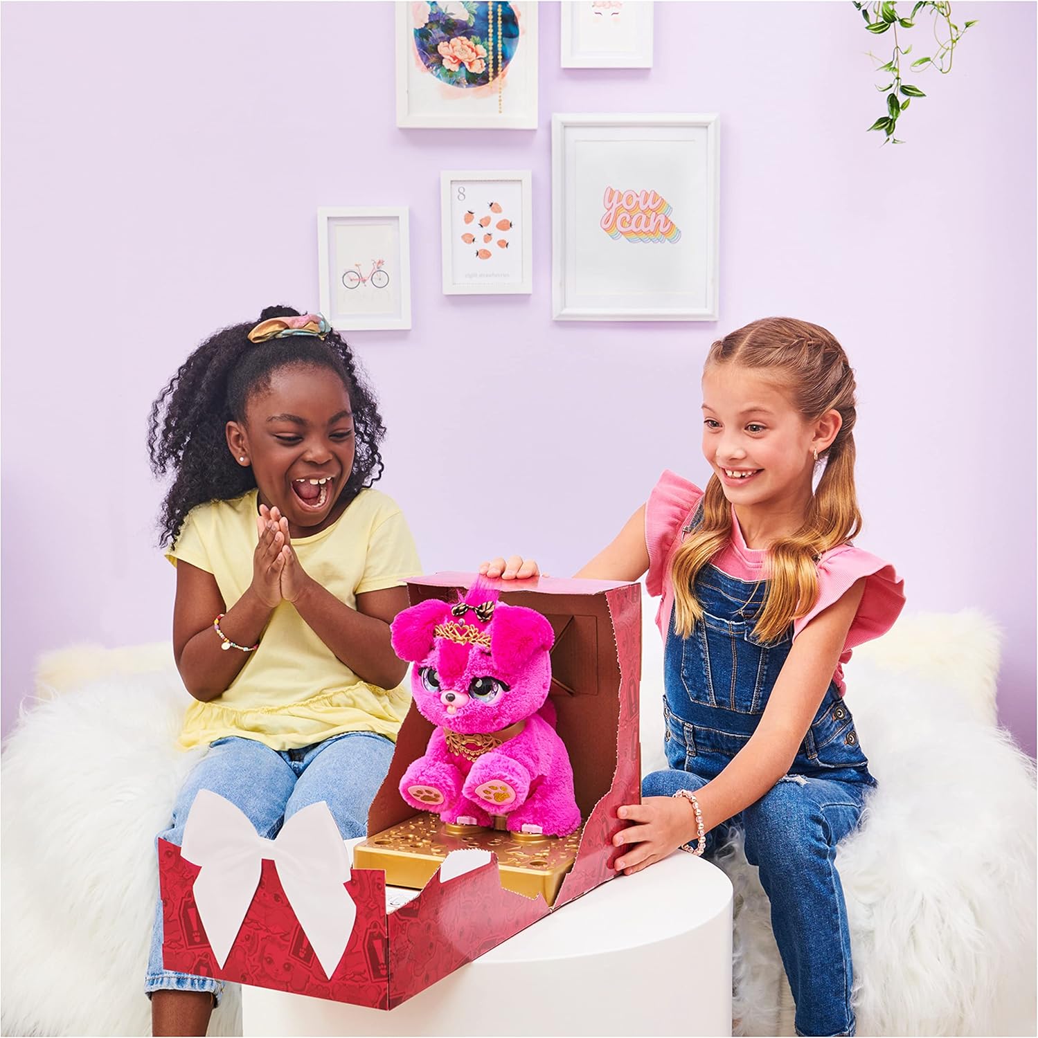 لعبة تفاعلية مفاجئة على شكل جرو الأميرة من بريزينت بيتس، يوركشاير تيرير ذاتية الفتح، أكثر من 100 صوت وحركة، هدايا للبنات، ألعاب أطفال للبنات من عمر 5 إلى 9 سنوات، مازي أو سيسي (قد يختلف الطراز)