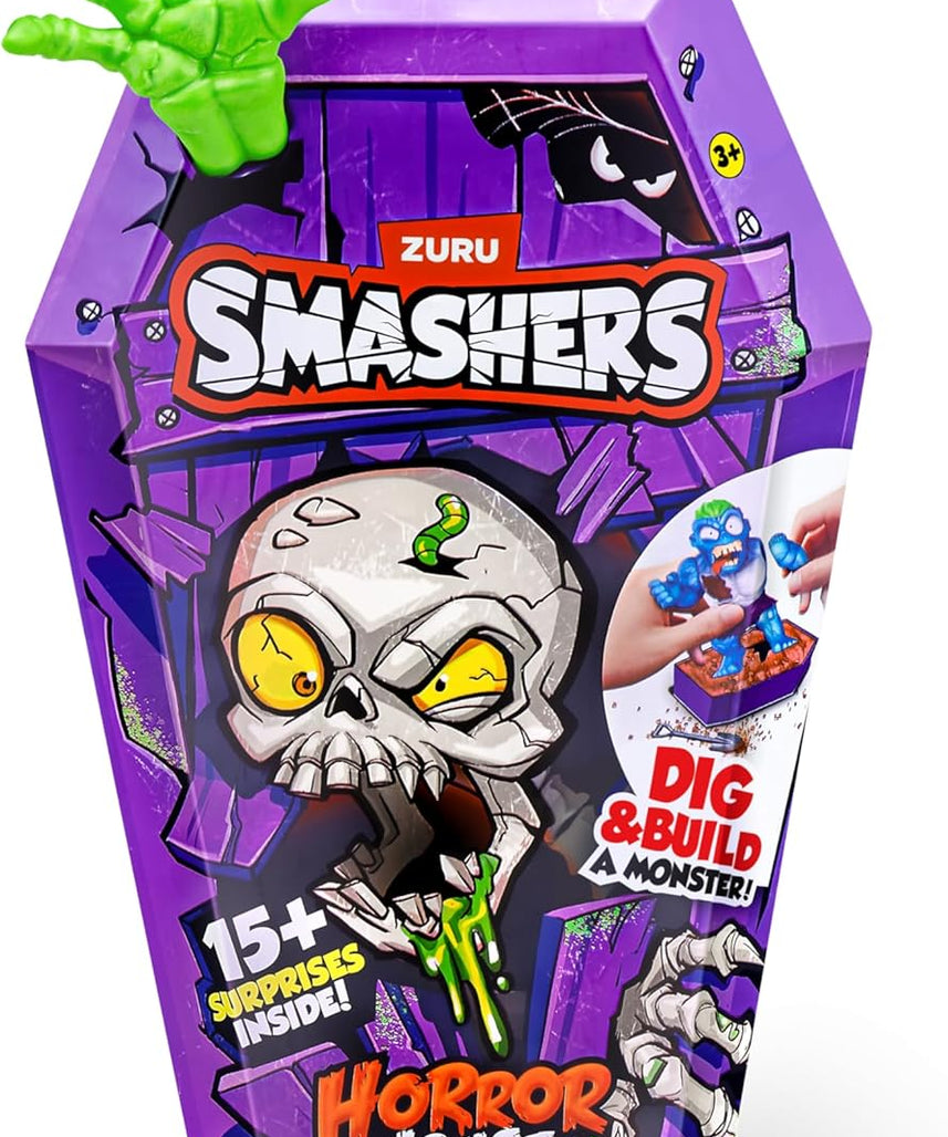 Zuru Smashers Horror House Series 1 Medium, Monster Building Kit, 15+ Surprises, Smash, Dig, Slime & Sand, Gross Collectible Toy, Kids Craft Playset, Gift Idea