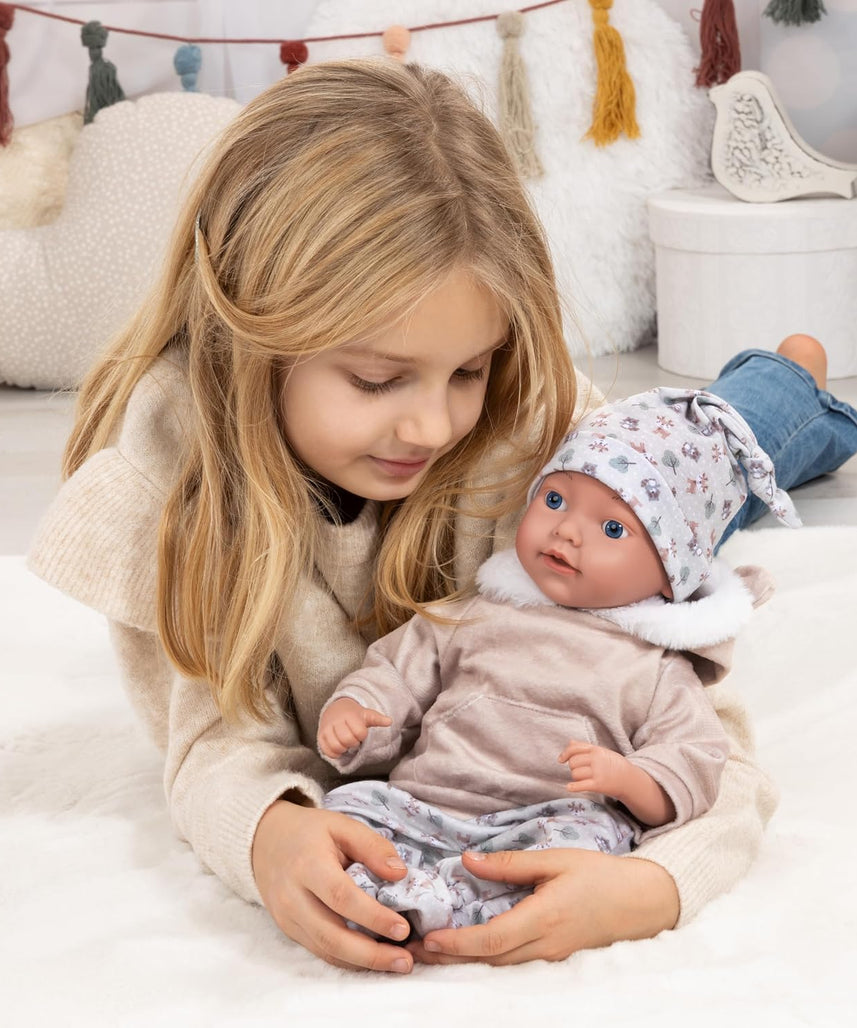 Bayer Design 93827AG Reborn Baby Doll Lifelike Realistic Dummy Bottle 38cm